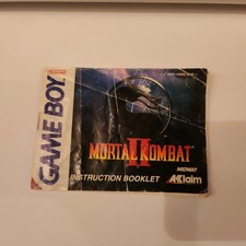 Mortal Kombat II Manual Instruction Booklet Game Boy EUR genuine