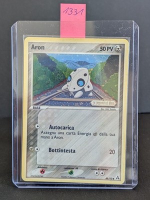 Pokemon Karte TCG 48/92 Aron Holo Stamped Ex Legend Maker Swirl 2006 ITA