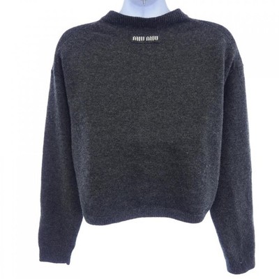 Authentic Miu Miu logo DNA02T SOOO 13WS cardigan #230-000-219-5673