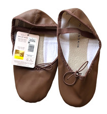  15 NEW NWT DANSKIN COCOA BROWN BALLET DANCE SHOES SLIPPERS GIRL'S SIZE 2 2M