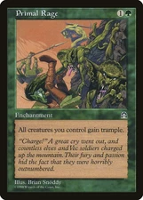 Primal Rage Stronghold NM Green Uncommon MAGIC THE GATHERING MTG CARD ABUGames