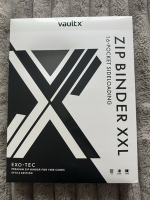 Vault X Exo-Tec Zip Binder XXL SV10.5 16 Pocket Black Bolt White Flare Pokemon