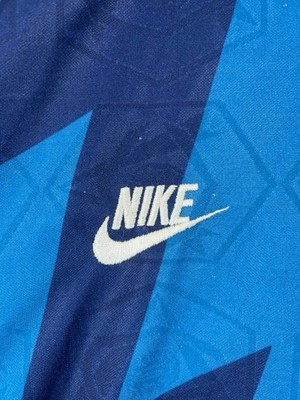 Arsenal 1995 1996 Away Shirt Nike JVC Blue Lightning Bolt Jersey
