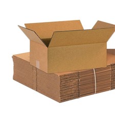 16 x 10 x 6 Corrugated Cardboard Boxes, Medium 16"L x 10"W x 6"H, Pack of 100...