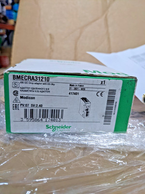 Schneider Electric Modicon X80 EIO Drop Adapter w/ Ethernet Backplane BMECRA3121