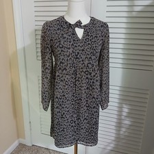 Loft Size XXSP Cheetah Print Empire Waist Mini Dress