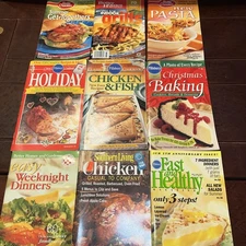 Lot of 9 PILLSBURY & BETTY  CROCKER   Cookbooks Booklets Christmas, Holidays