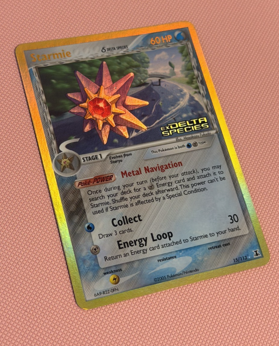 Pokemon: Starmie [Reverse Holo] 15/113 Delta Species STAMPED (NM