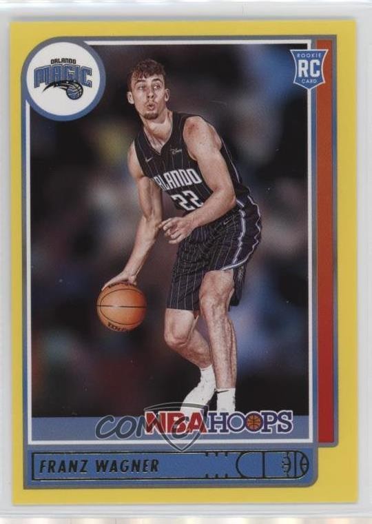 2021-22 Panini NBA Hoops Rookies Yellow Franz Wagner #235 5w5