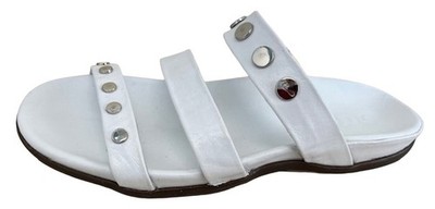 Strive Porto Slipper Damen Fußgewölbestütze Sandalen in Weiß 5UK EU 38