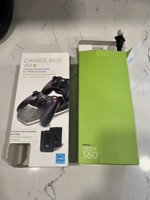 Nyko Charge Base 360 S For Xbox 360 S Rechargeable Batteries NEW Opened Box
