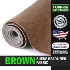 Brown Suede Headliner Fabric Material for Car Auto Headliner  Trim 60"  60"