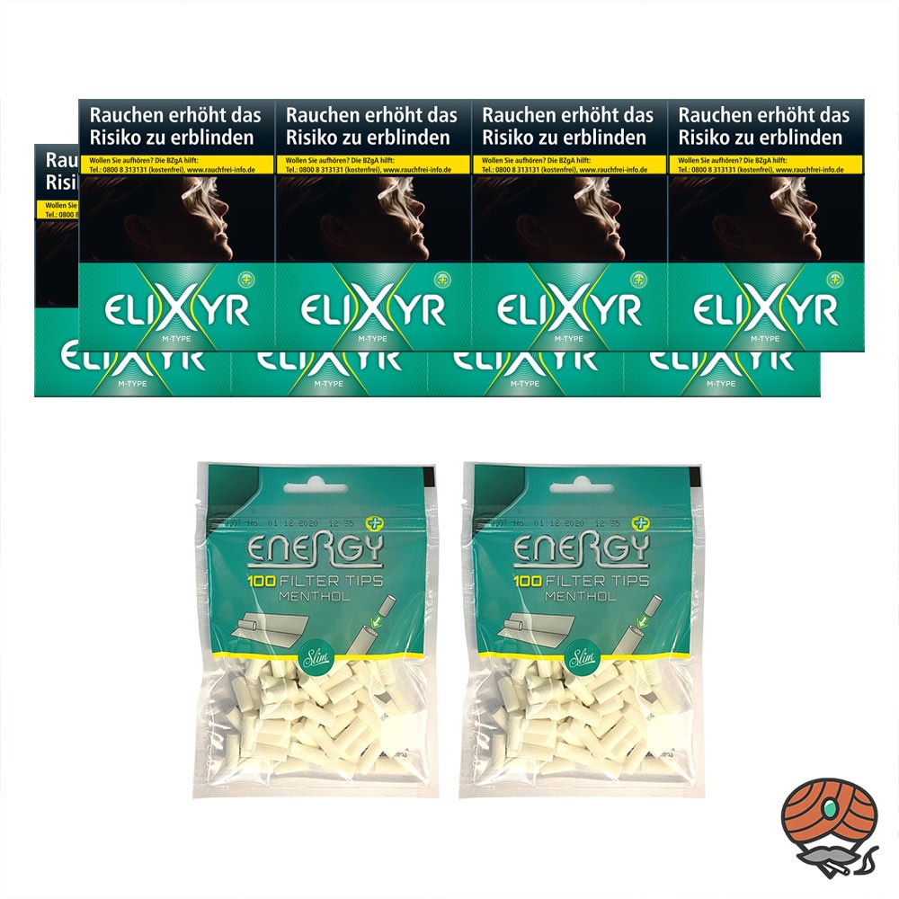 elixyr menthol cigarettes Grn Fresh Box k kiosk Tabakshop Elixyr Plus M-Type Zigareten 8x24