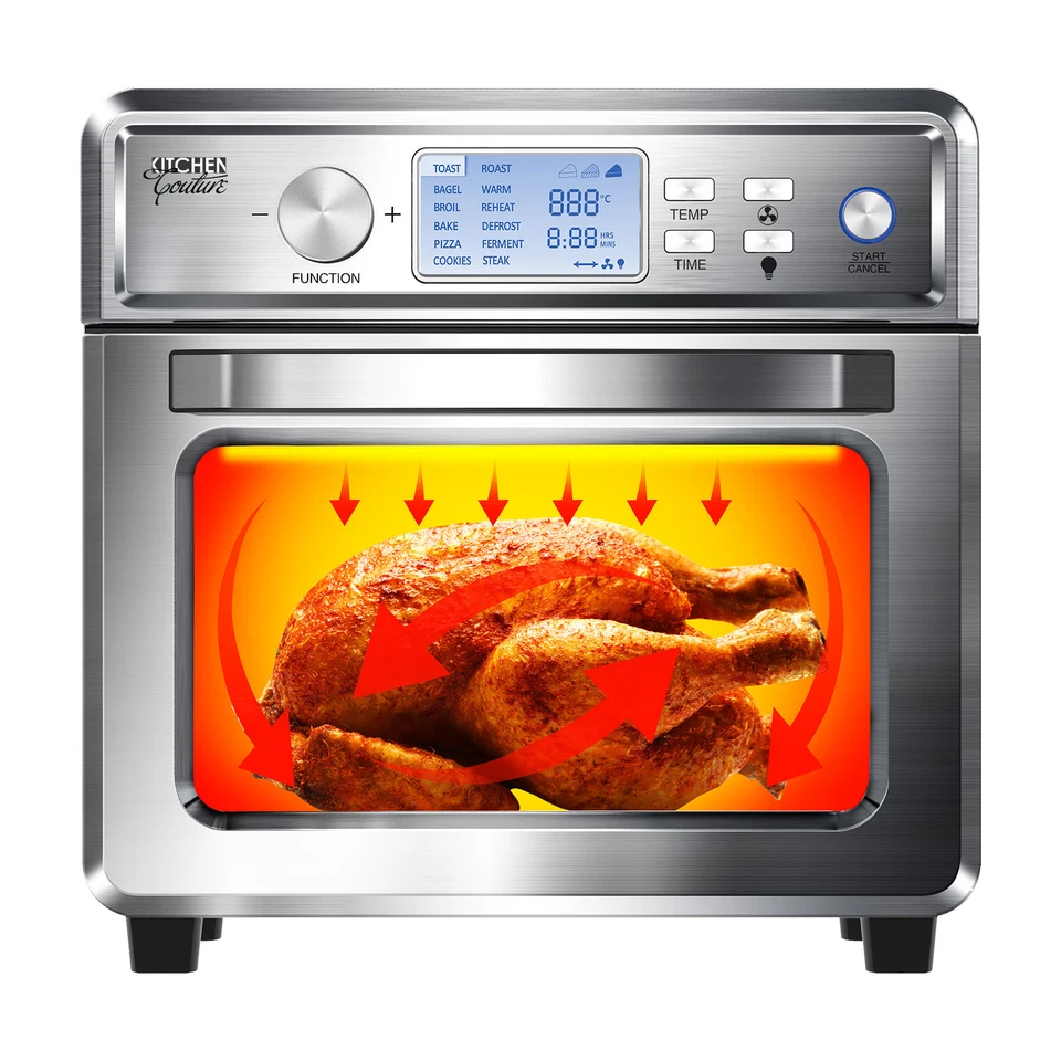 Kitchen Couture Air Fryer 24 Litre Multifunctional LCD Display Stainless Steel - image 3 of 4