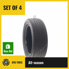 Set Of 4 Used 23555r18 Continental Procontact Gx Ssr Moe 100h - 7-8.532 Set Of 4 Used 23555r18 Continental Procontact Gx Ssr Moe 100h - 7-8.532