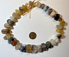 BEAUTIFUL 15" STRAND FACETED MIXED AGATE NUGGETS 18X13 MM BELOW WHOLESALE