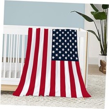 Patriotic Throw Blanket Baby Small 4th of July Memorial 30x40 IN Patriotic 01