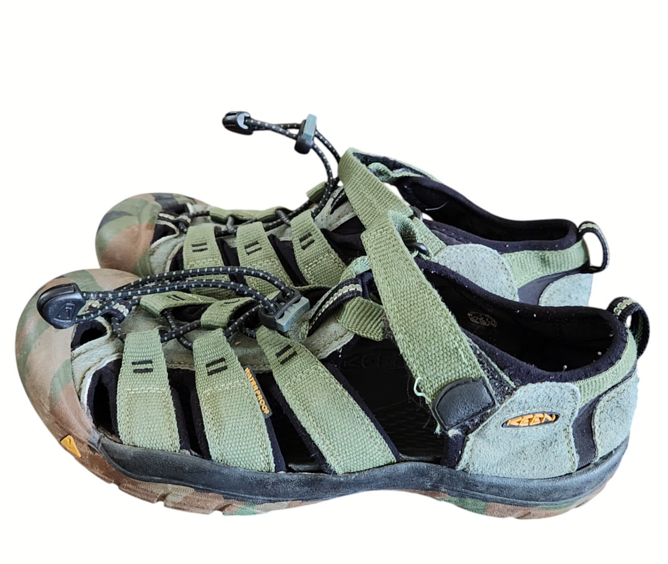 KEEN Sandali Impermeabili Taglia 6 (24 5 cm) Verde Mimetico Outdoor Giovani Donna