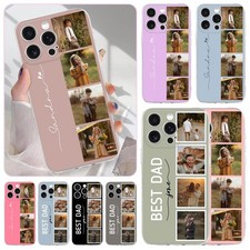 Personalised Photo Rubber Phone Case Cover For iPhone Air 17 16 15 Pro Max 13 14