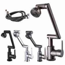1080 Degree Swivel Tap Mechanical Arm Rotating Faucet 2 Modes for Kitchen UK