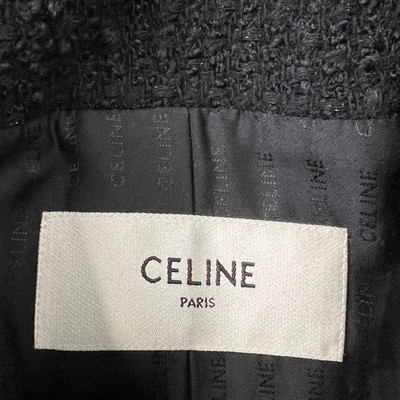 CELINE Woven Terry Hunter Jacket Women's Size 6 Black