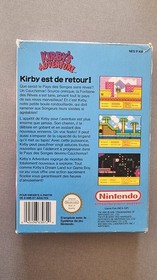 Kirby's Adventure Nintendo NES FAH France cartouche jeu vid&eacute;o