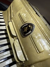 White Pearl Crucianelli Pancordian Carrying Case Made In Italy