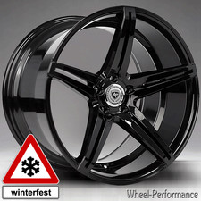 21 Zoll A301 concave Felgen 9+10,5x21 5x114,3 ET40-45 schwarz für Ford Mustang