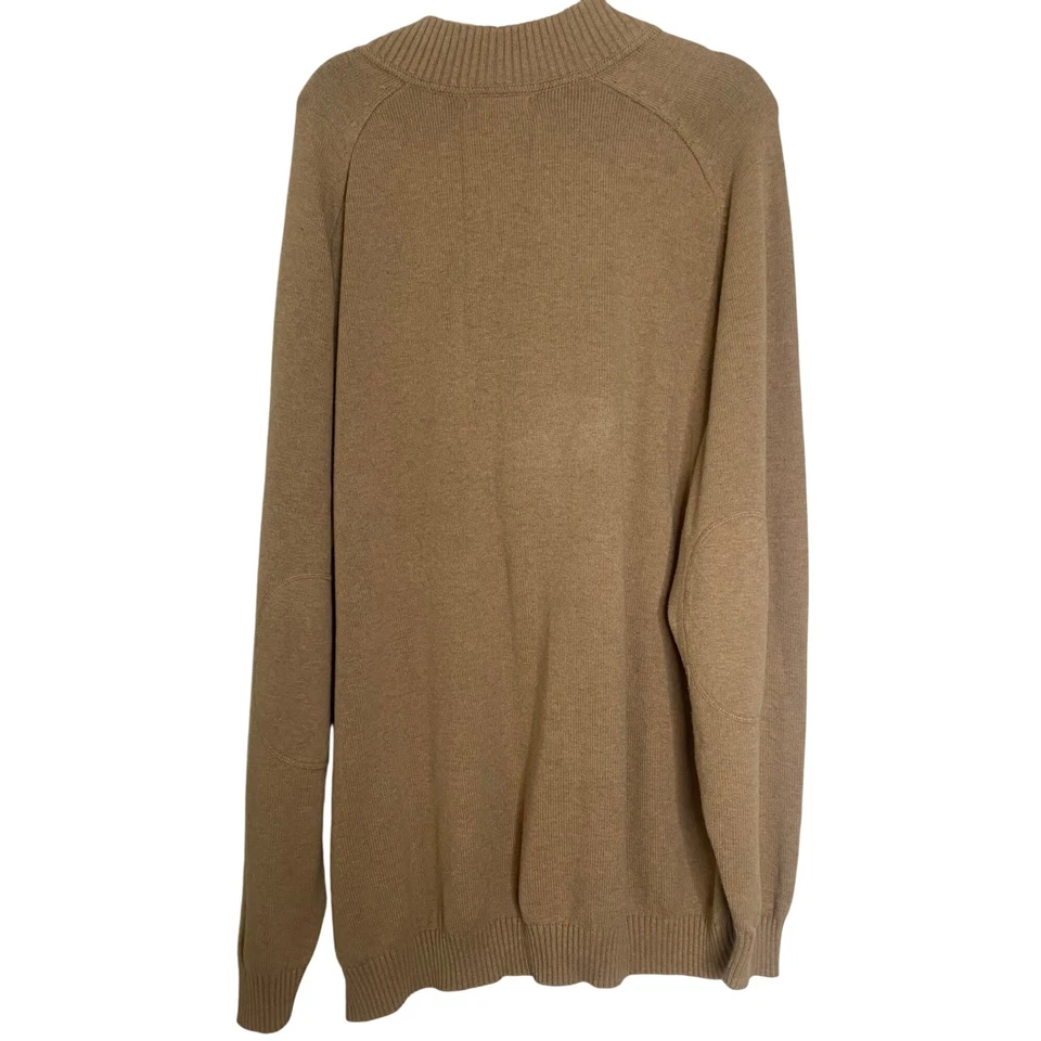Cutter & Buck Argyle Sweater Mens 3XT Brown Cotton Preppy Old Money Academia - Image 4 of 4