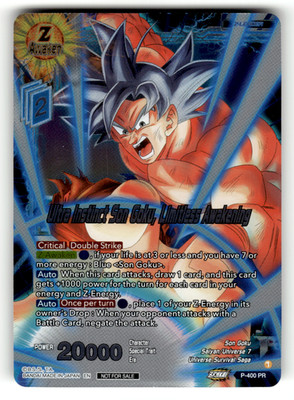 Dragon Ball Super Masters Ultra Instinct Son Goku Limitless Awakening Foil Promo