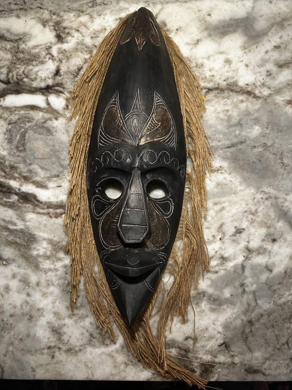 Tribal Wood Carved Decorative Masks Multicolor Unisex Adult Lot of 10