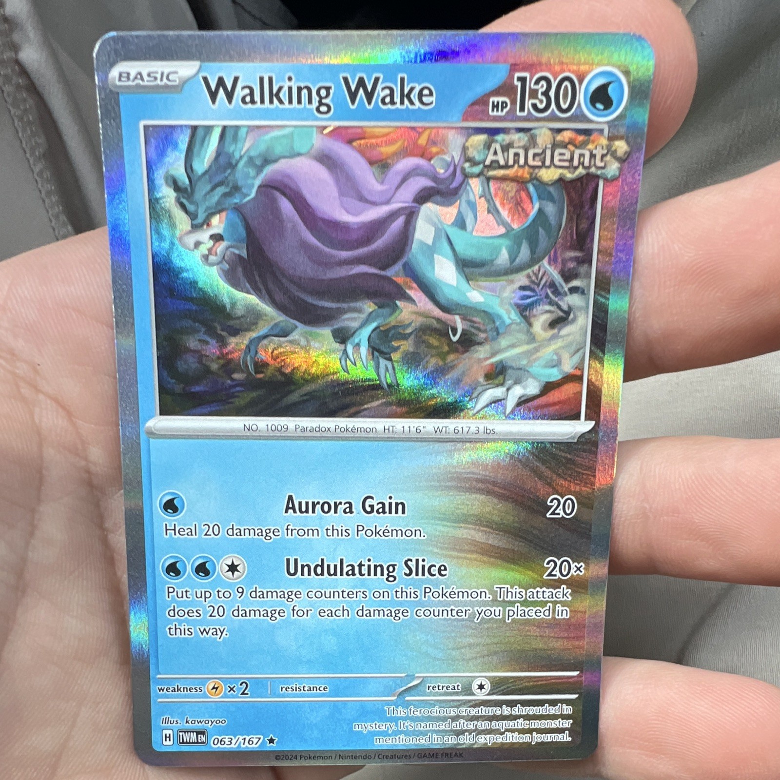 Walking Wake 063/167 Pokemon Card Pokémon TCG Holo
