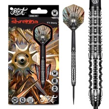 Shot Gnarly Shredda Steel Tip Dart Set-90 Tungsten Barrels-24gm