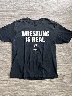 WWE WRESTLING IS REAL Tシャツ M Travis Scott x WWE “Wrestling Is Real” Graphic T-Shirt Black Size