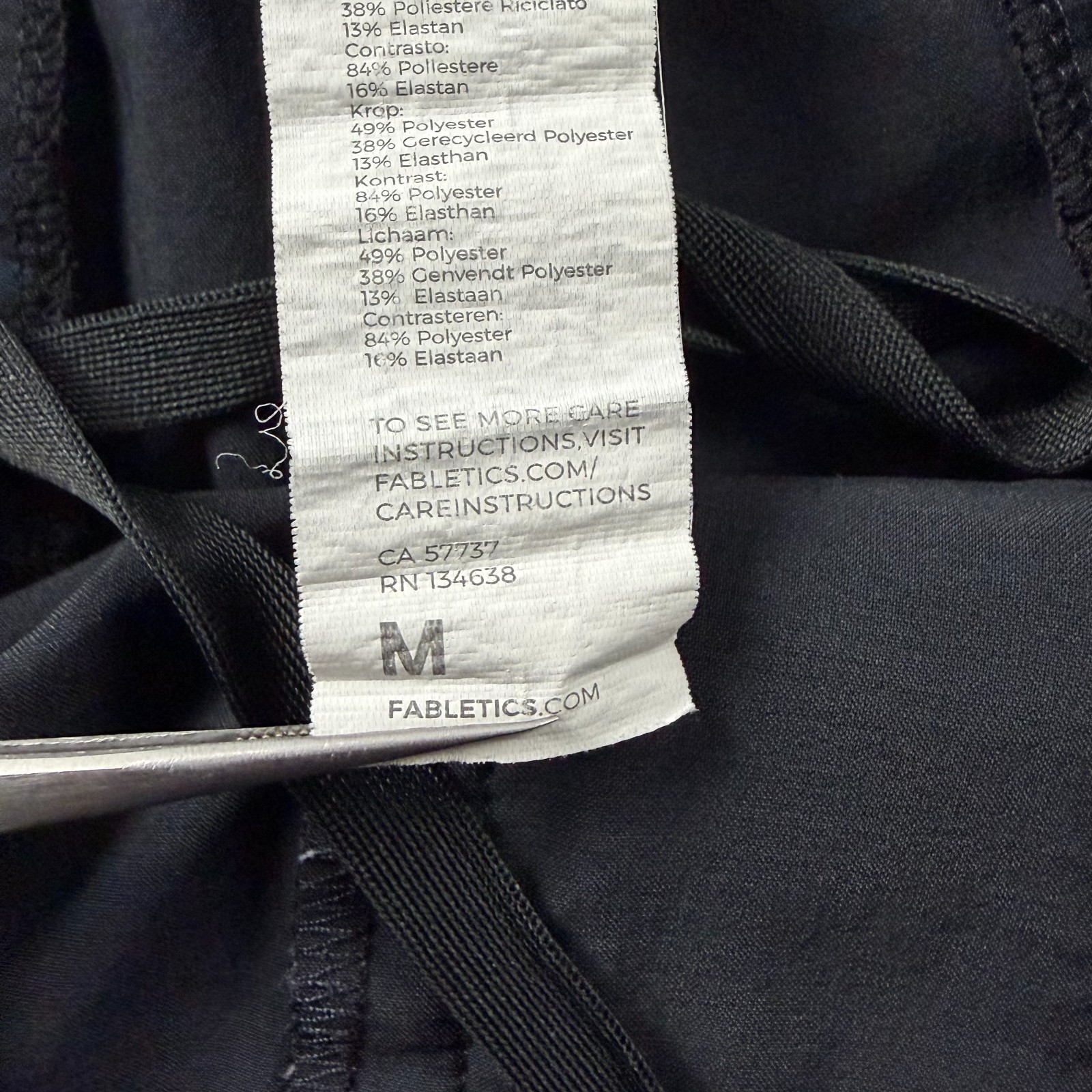 Fabletics Pants Men Medium Black Lightweight Perf… - image 9