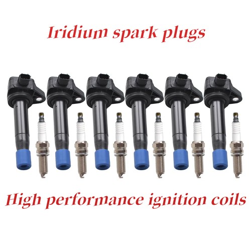 Ignition Coil + Spark Plugs For Honda Odyssey Accord Acura TL TSX 3.5L