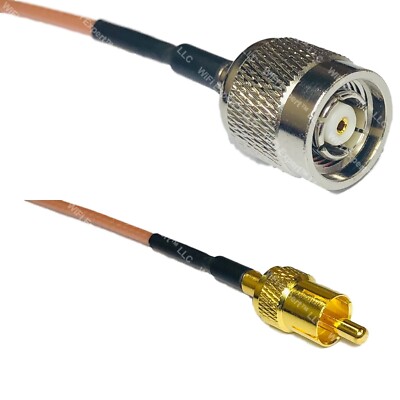 RG316 RP-TNC MALE to RCA MALE RF Cable Rapid-SHIP LOT