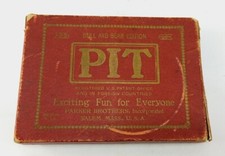 VINTAGE Pit Card Game 1919 Bull and Bear Edition COMPLETE Parker Brothers