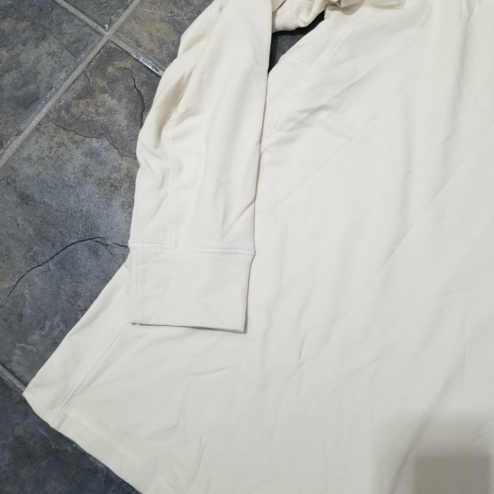 The North Face Men's TNF Terry LS Henley sz 2XL Vintage White Heather 45 eBay