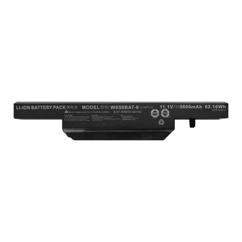 W650BAT-6 battery Compatible Clevo W650S W650SH Hasee K570N