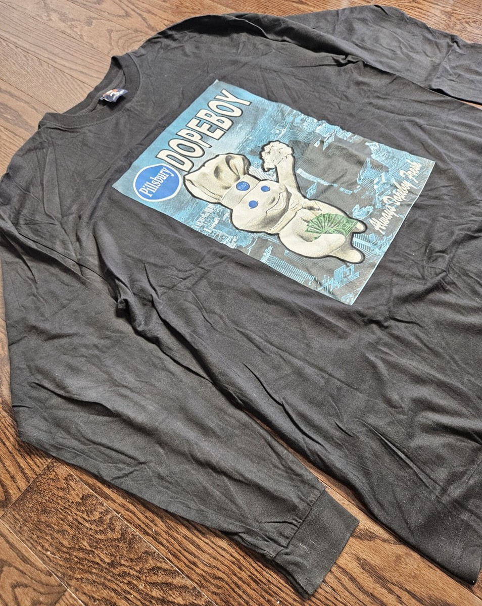 90s Vintage Soul lot t-shirt Dopeboy Fresh Black Long Sleeve 2XL 