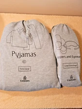 Emirates First Class Pajamas, Slippers and Eye Mask. Large. Top Quality. Sealed.