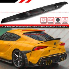 For 2020-26 Toyota Supra Gr A90 Ctm Design Carbon Fiber Rear Window Roof Spoiler