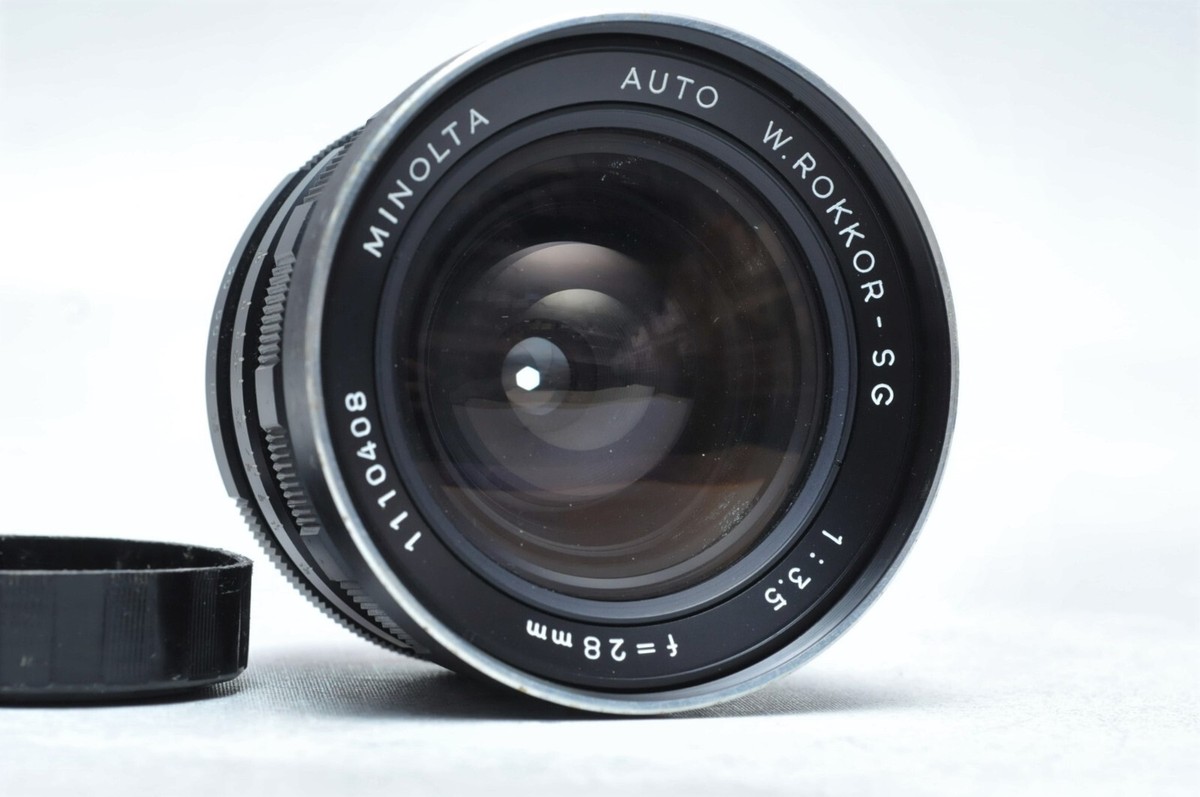 MINOLTA ミノルタ MC W.ROKKOR-SG 28mm F3.5 2zzhgl6 Minolta 28mm F/3.5 W-Rokkor SG MC Mount Manual Focus Lens {55}