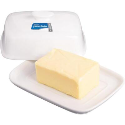 KITCHEN CRAFT PORZELLAN BEDECKT BUTTERDOSE