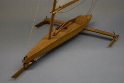 Dumas Boats Dn Iceboat WOODEN KIT #1123 18 3/4'' LONG~NEW in BOX