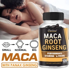 Maca Ginseng Capsules Boost Mood and Energy Levels 30 To120