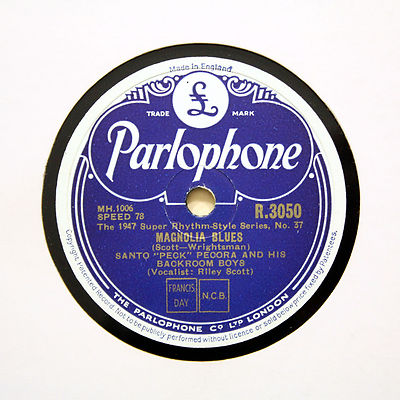 SANTO PECORA BACK ROOM BOYS ''Magnolia Blues'' (E+) PARLOPHONE R-3050 [78 RPM]
