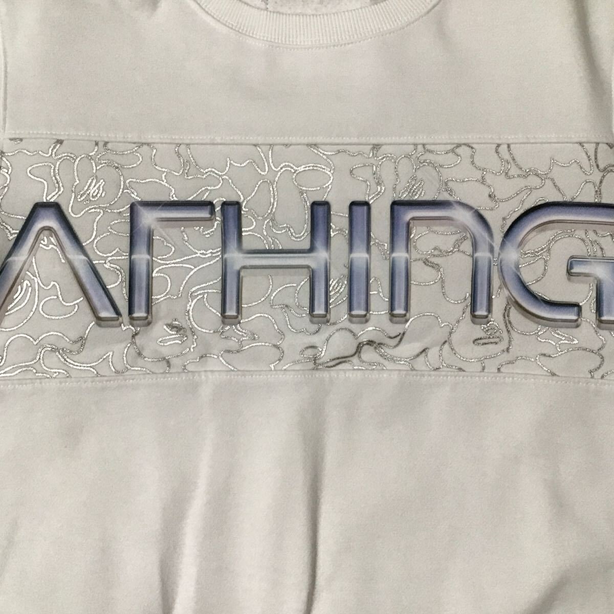 Hajime Sorayama × BAPE camo sweat shirt White A Bathing Ape