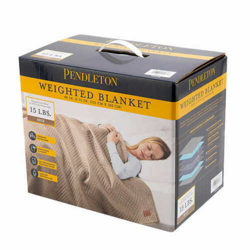 Pendleton 48 x 72 inch Weighted Blanket Beige for sale online eBay